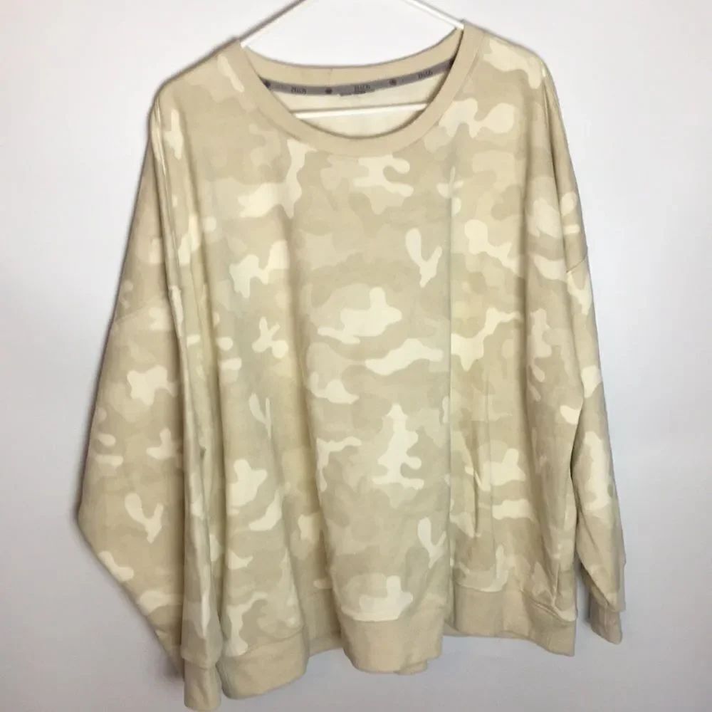 Zelos Tan Camo lightweight sweatshirt